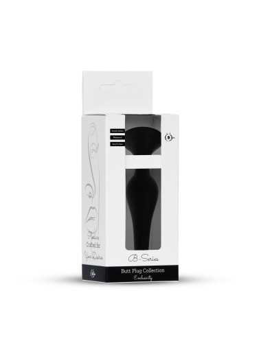 Plug Silicone Black Large - Analny Plug z Silikonu, 12,5 cm, wodoodporny, bezpieczny dla ciała