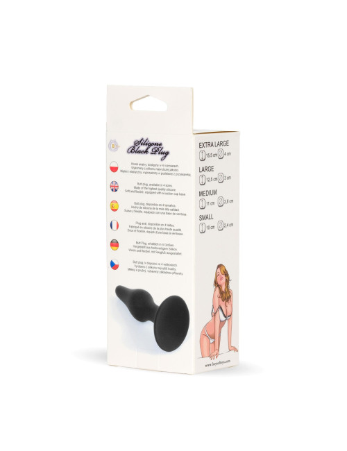 B - Series HeavyFun Czarny Plug Analny 12,5 cm
