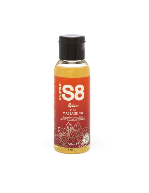 S8 Afrodyzjaki do masażu - Olejki 50ml Green Tea & Lilac Blossom