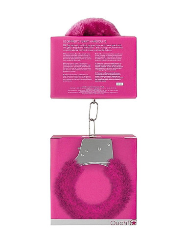 Beginners Handcuffs Furry - Pink