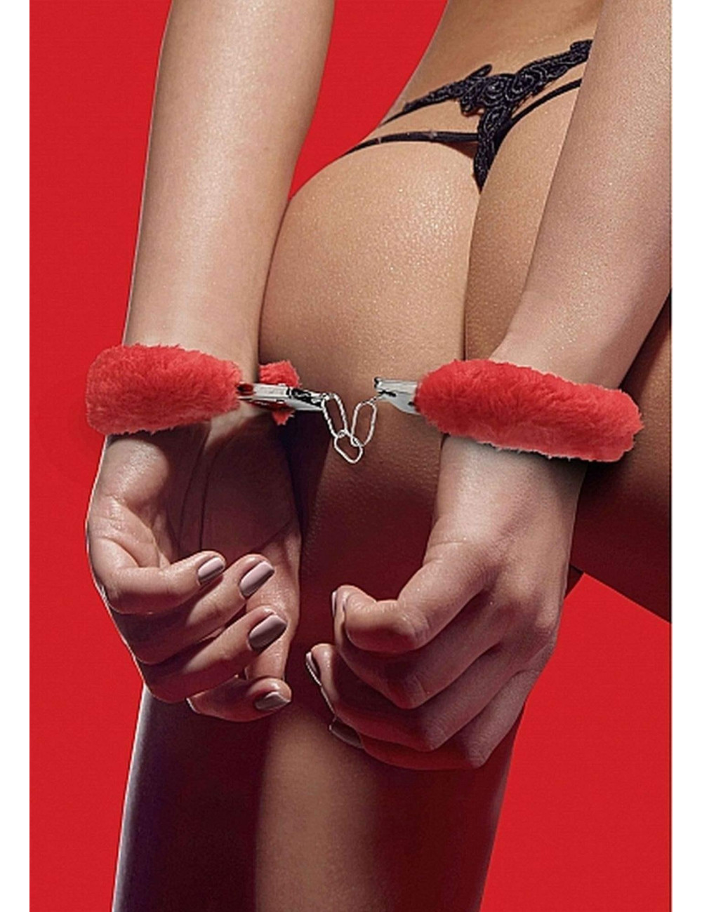 Beginners Handcuffs Furry - Red