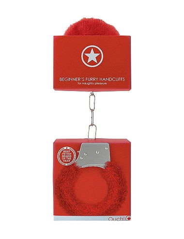 Beginners Handcuffs Furry - Red