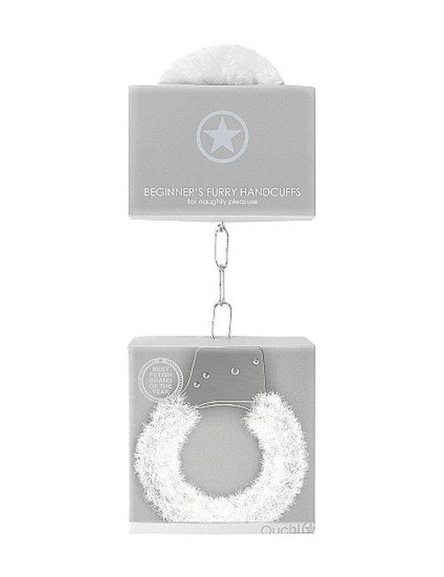Beginners Handcuffs Furry - White
