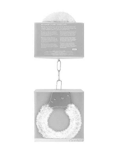 Beginners Handcuffs Furry - White
