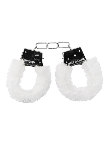 Beginners Handcuffs Furry - White