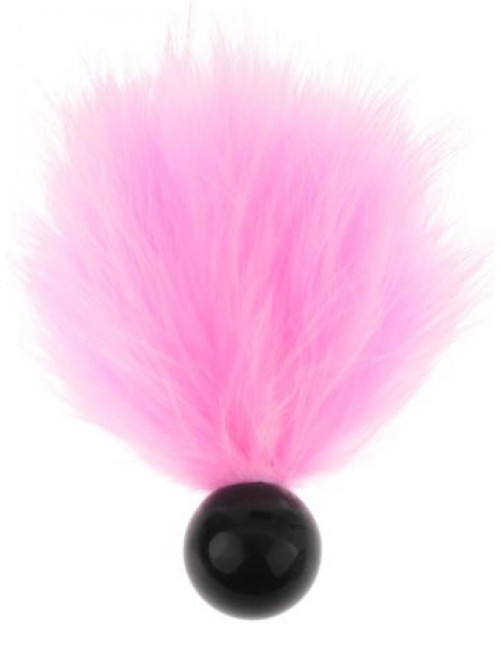 Argus Tickler Ball Pink - Różowa różdżka z piórkami BDSM