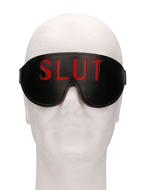 Ouch! Opaska na oczy SLUT - Czarna