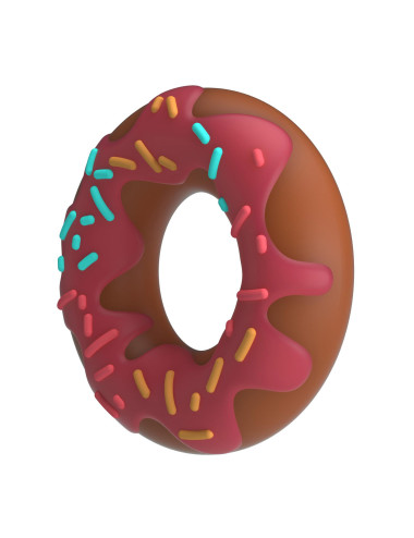 Pretty Love Berry Super Donut Silicone Cock Ring