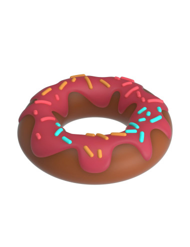 Pretty Love Berry Super Donut Silicone Cock Ring