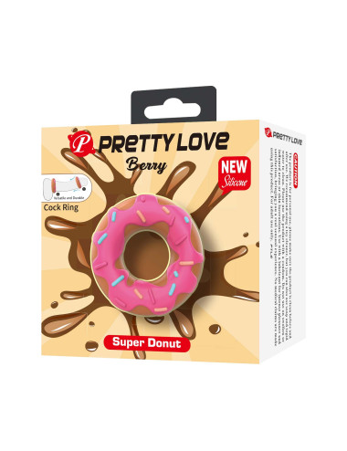 Pretty Love Berry Super Donut Silicone Cock Ring