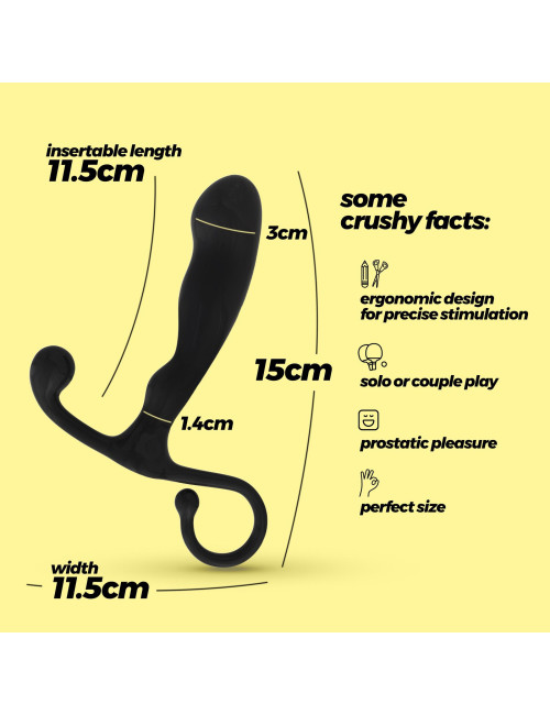 CRUSHIOUS P-BABA Prostate Massager – Masażer prostaty, zabawki analne, wodoodporny, ABS