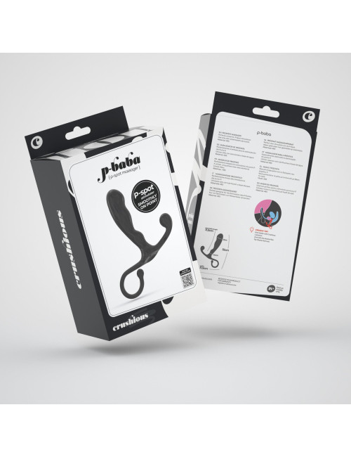 CRUSHIOUS P-BABA Prostate Massager – Masażer prostaty, zabawki analne, wodoodporny, ABS