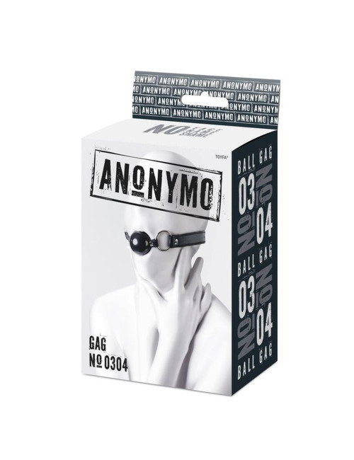 Anonymo gag, TPR, black, 64 cm