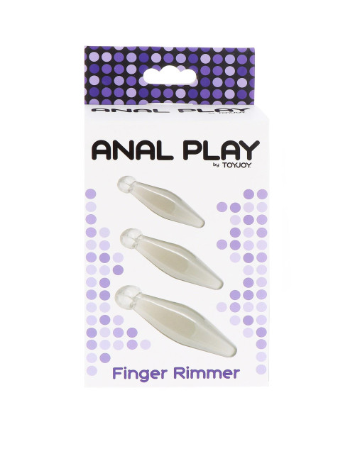 ToyJoy Finger Rimmer Transparentne Nasładki 3 szt.