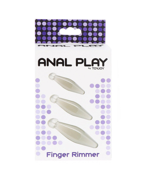 ToyJoy Finger Rimmer Transparentne Nasładki 3 szt.