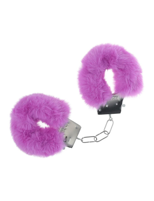 Ouch! Fioletowe Kajdanki z Puszkiem Classic Fluffy