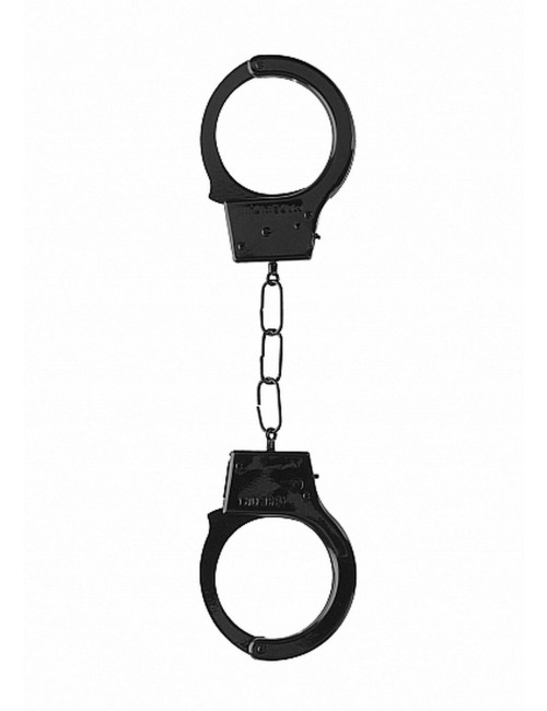 Ouch! Beginners Handcuffs Black - Czarne kajdanki dla początkujących