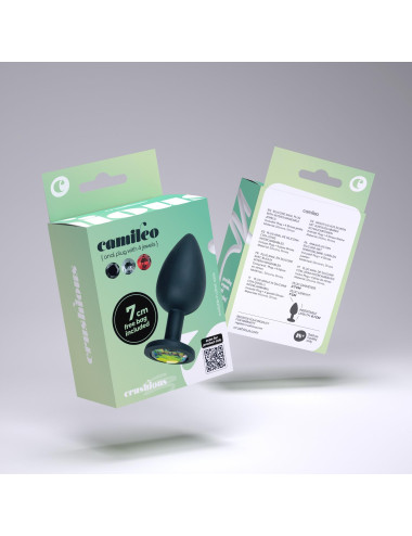CRUSHIOUS CAMILEO SMALL ANAL PLUG WITH 4 INTERCHANGEABLE JEWELS