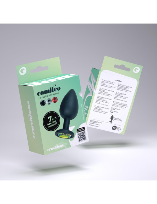 CRUSHIOUS CAMILEO SMALL ANAL PLUG WITH 4 INTERCHANGEABLE JEWELS