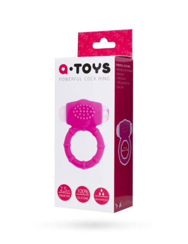 A-TOYS, Penis VibroRing, Silicone, Pink, O2.5 cm