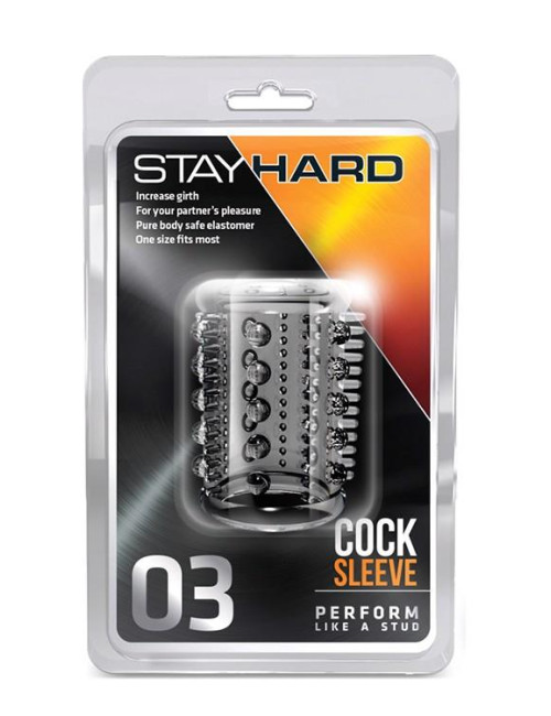 STAY HARD COCK SLEEVE 03 CLEAR