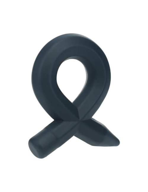 Pencil Liquid Silicone Cockring - Black