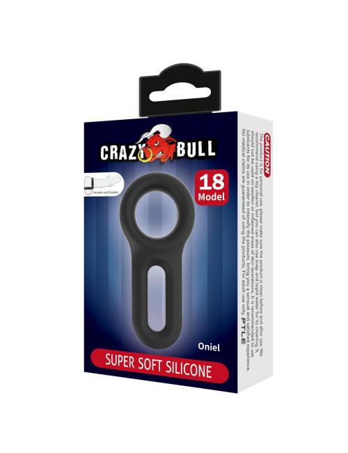 Crazy Bull Oniel - Czarny pierścień erekcyjny