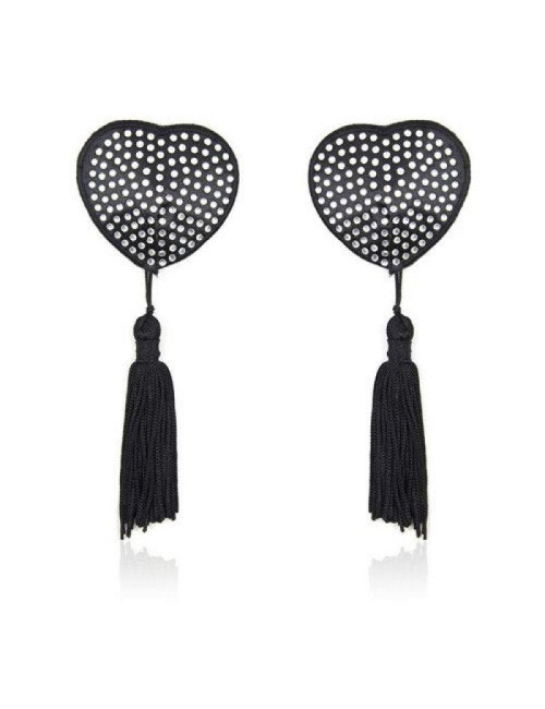 Heart shine nipples tassels (argento)