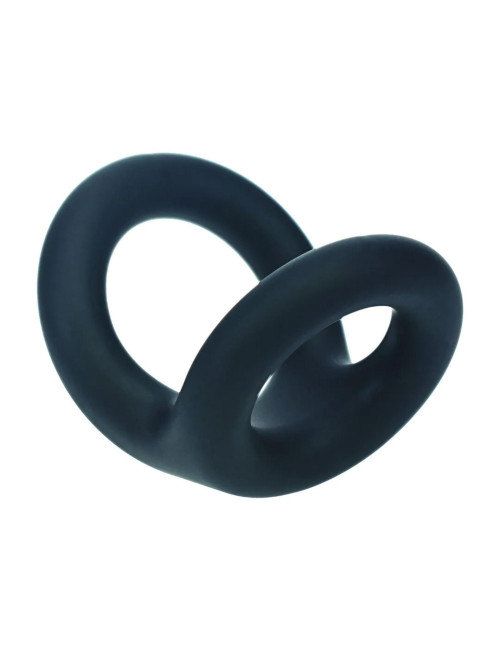 Double O Silicone Cockring - S - Black