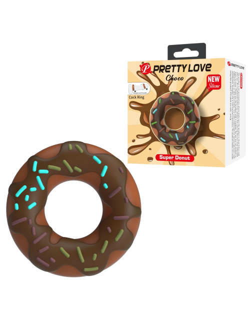 Pretty Love Choco Super Donut Silicone Cock Ring