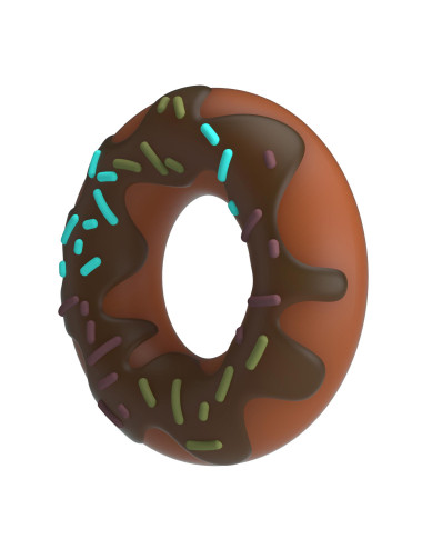 Pretty Love Choco Super Donut Silicone Cock Ring