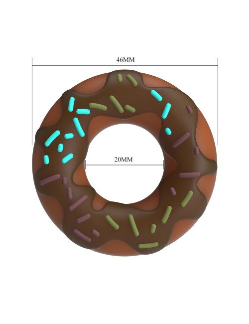 Pretty Love Choco Super Donut Silikonowy Pierścień