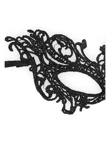 Royal Black Lace Mask - Black