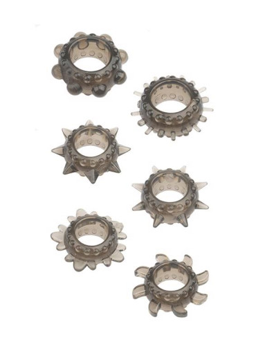 MENZSTUFF 6PC STRETCHEABLE RING SET
