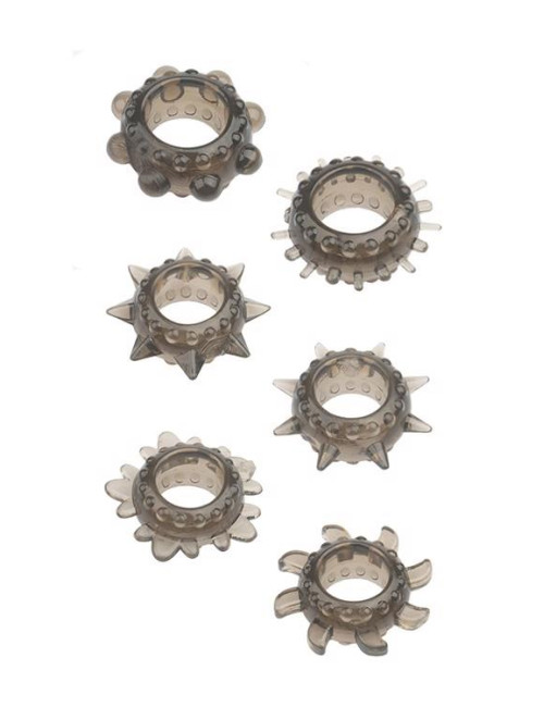 MENZSTUFF 6PC STRETCHEABLE RING SET