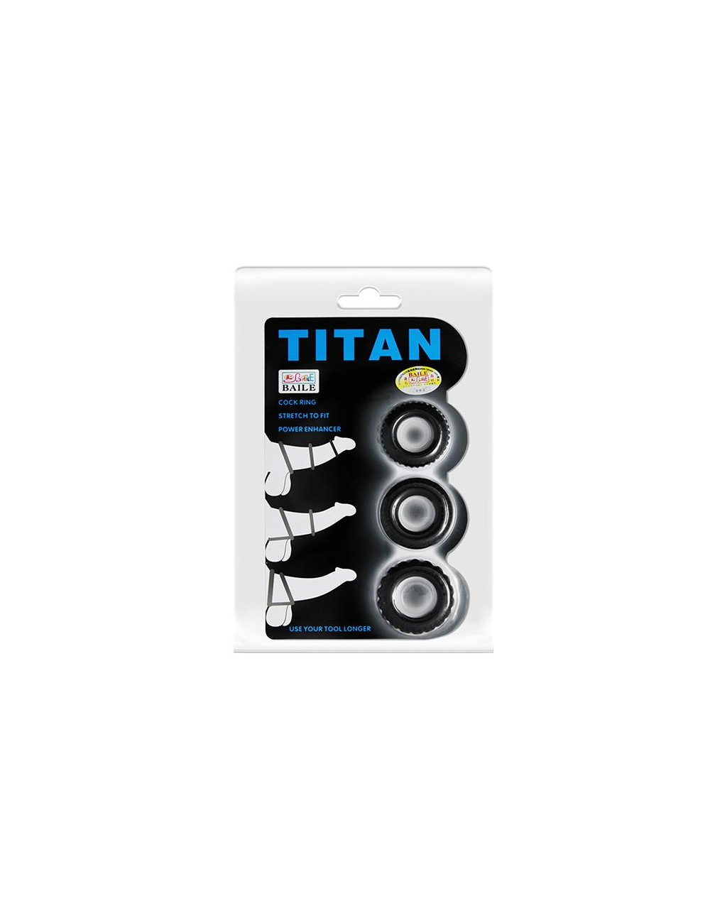 Baile Titan Three Rings - Pierścień Erektcyjny z 3 Otworami