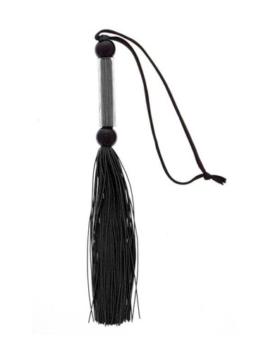 GP SILICONE FLOGGER WHIP BLACK