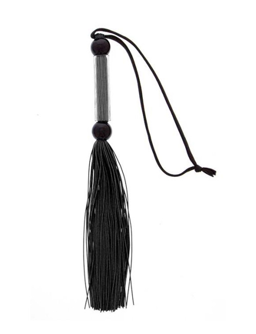 GP SILICONE FLOGGER WHIP BLACK