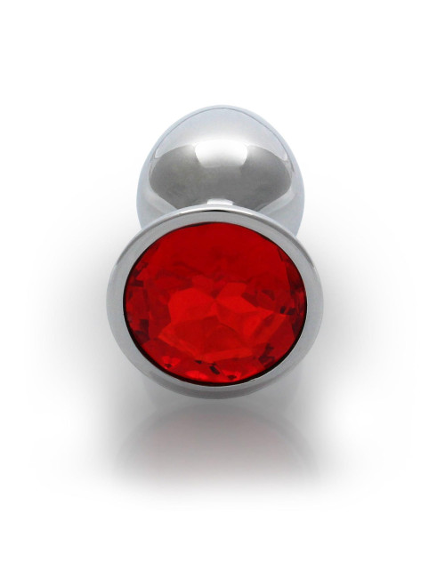 Ouch! Round Gem Butt Plug Small - Korki Analny z Kryształem