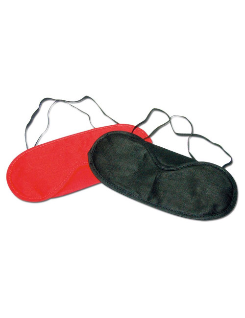 Maski BDSM Blindfold – Zestaw 2 szt. Czerwona i Czarna, 100% Bawełna