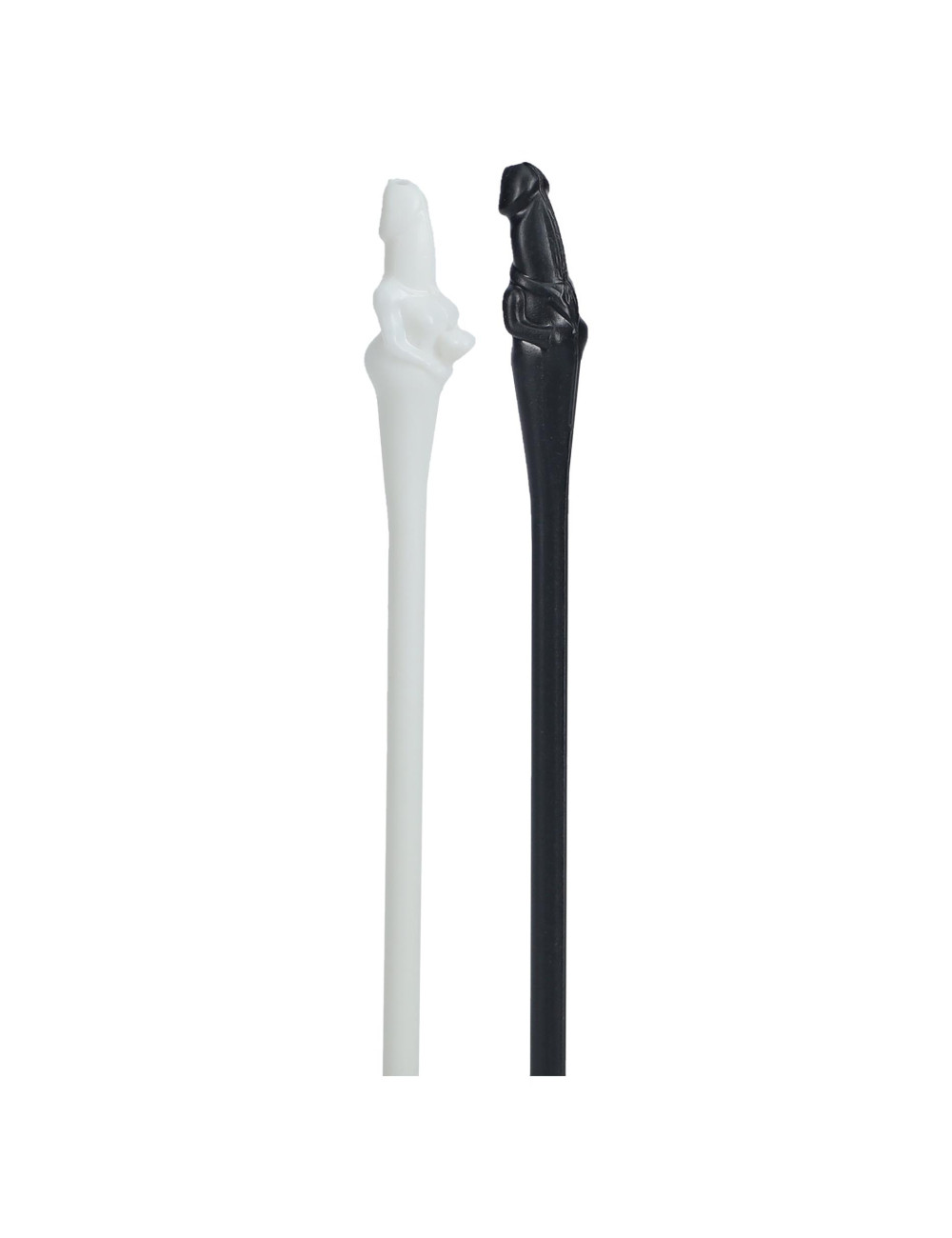 Couples Straws - Black and White