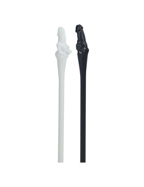 Couples Straws - Black and White