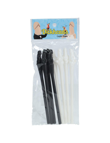 Couples Straws - Black and White