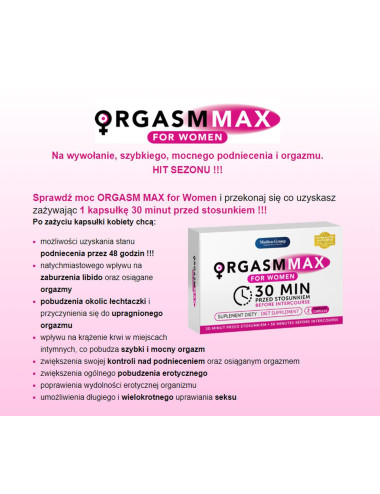 OrgasmMax for Women-2 kapsułki