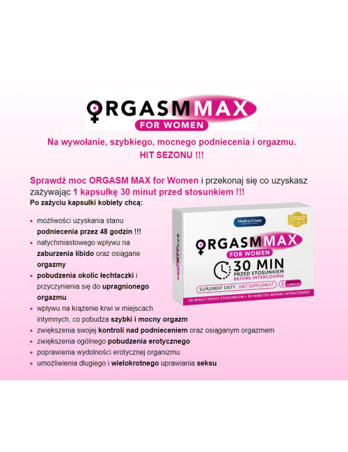OrgasmMax for Women-2 kapsułki