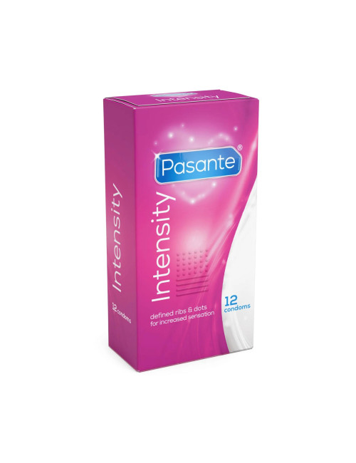 Pasante Ribs & Dots/Intensity Condoms 12 pcs
