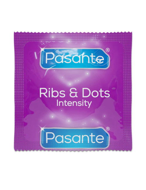 Pasante Ribs & Dots/Intensity Condoms 12 pcs