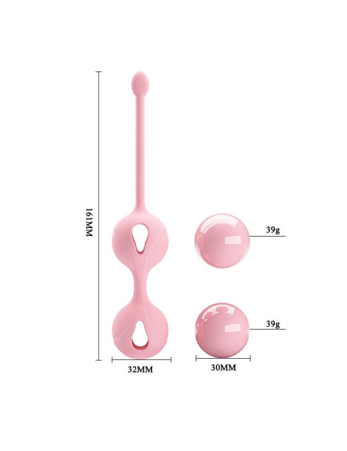 Pretty Love Kegel Tighten Up II - kulki gejszy różowe