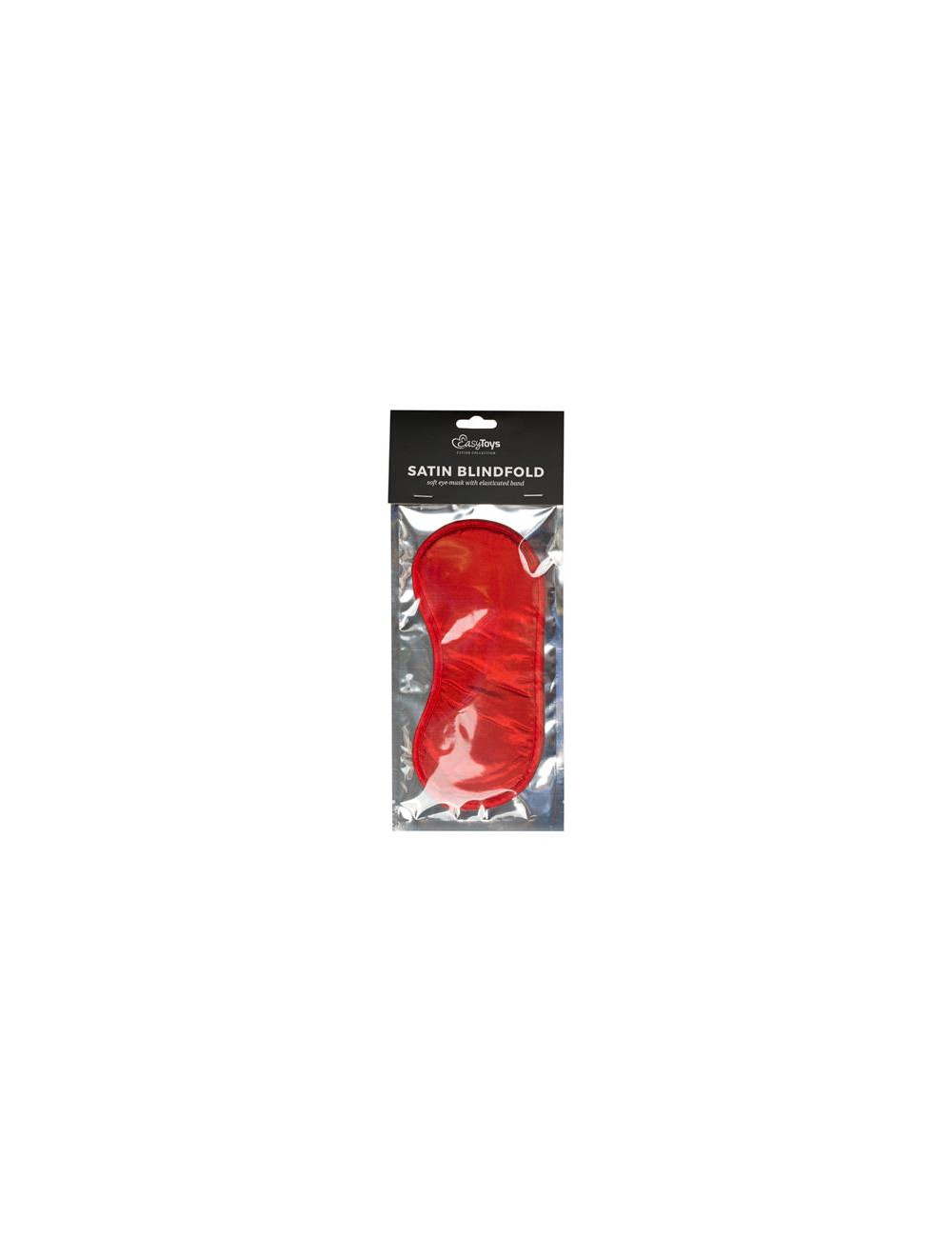 Maska-Red Satin Eye Mask