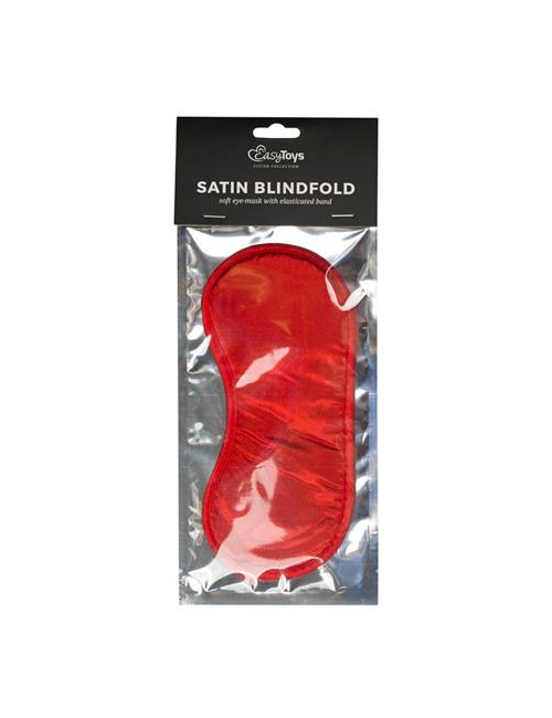 Maska-Red Satin Eye Mask
